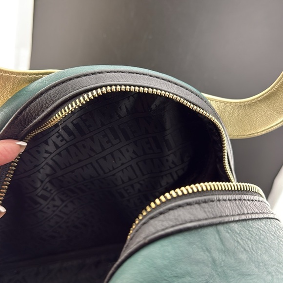 Loungefly x Loki Mini Backpack Thor God of Mischief Gold Disney Marvel - Picture 7 of 7